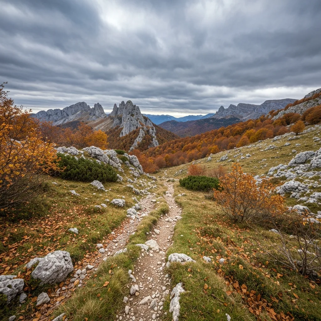 sendero técnico de trail running cerca de Bagà, Pirineo catalán